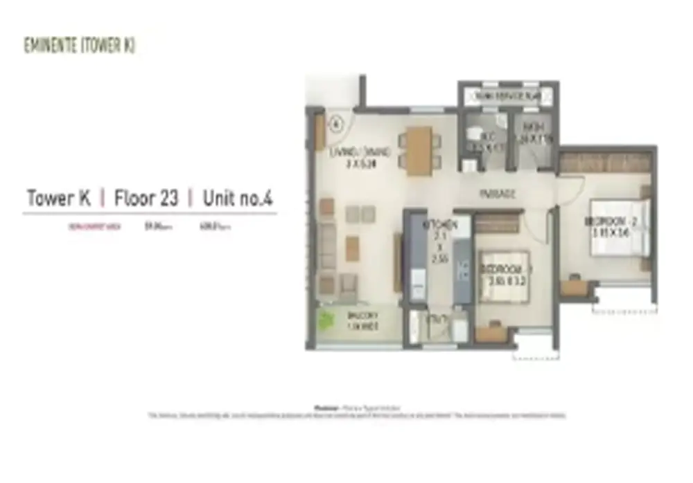 2 BHK Type 3